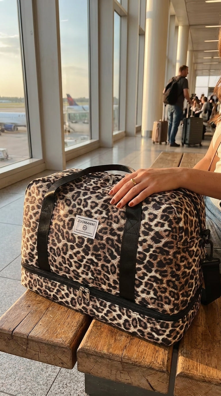 The Leo Bag at the airport